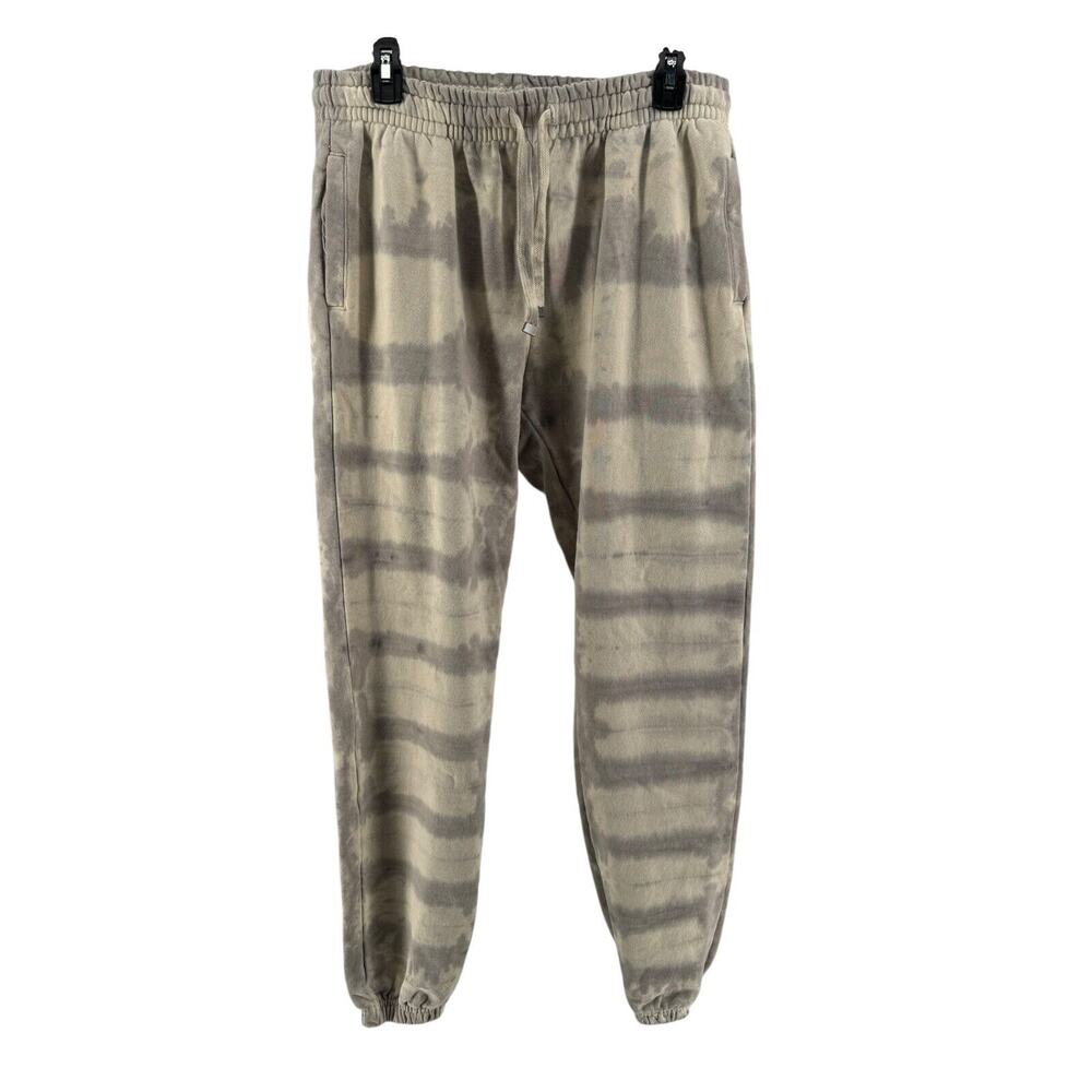 Talentless Men's Ivory Gray Tie Dye Heavyweight Jogger Sweatpants Size XL